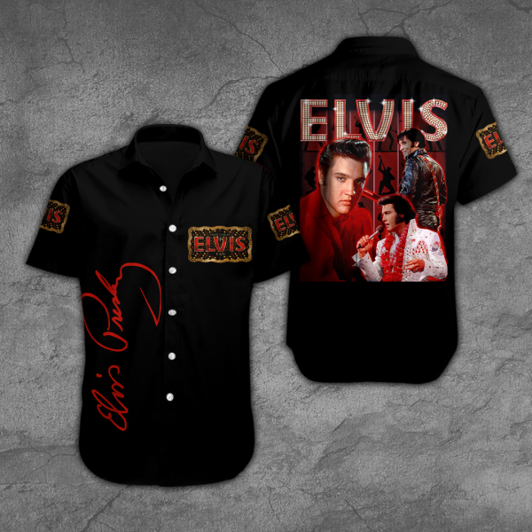 Elvis Presley Short Sleeve Dress Shirt - HOATT 1046