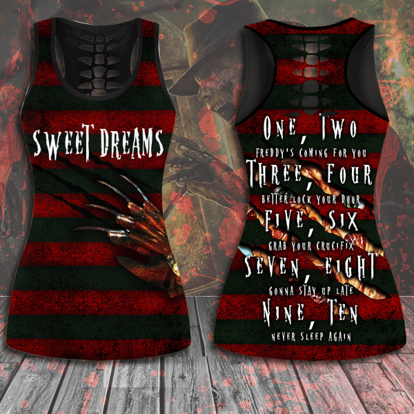 Freddy Krueger Hollow Tank Top Leggings - VIETDQ0220