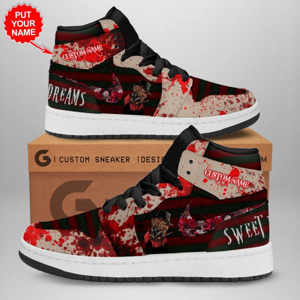 Personalized Freddy Krueger AJ 1 Sneaker - TANTN 1722