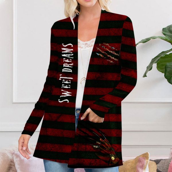 Freddy Krueger Women's Patch Pocket Cardigan - VIETDQ0224