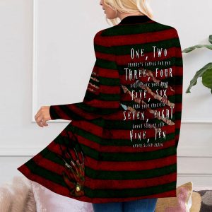 Freddy Krueger Women's Patch Pocket Cardigan - VIETDQ0224
