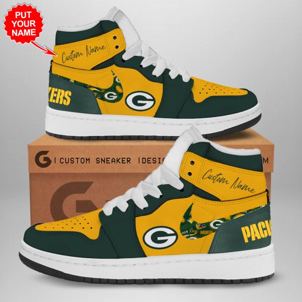 Personalized Green Bay Packers AJ 1 Sneaker - TANTN 1609