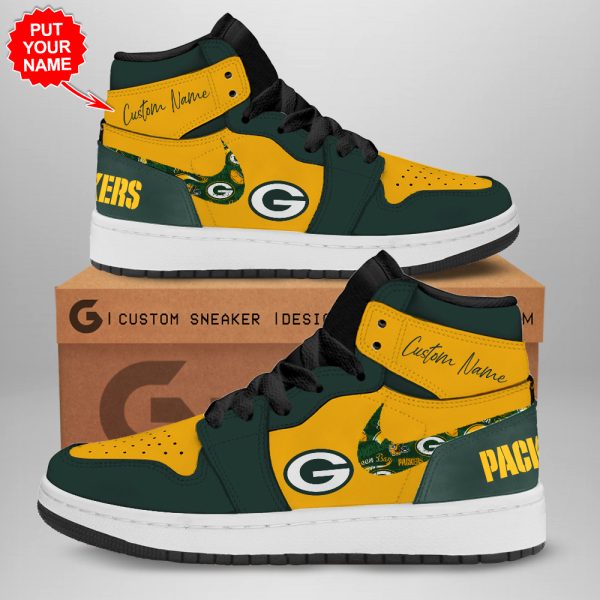 Personalized Green Bay Packers AJ 1 Sneaker - TANTN 1609