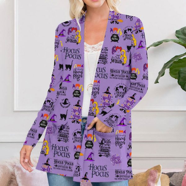Hocus Pocus Women's Patch Pocket Cardigan - VANDH 653