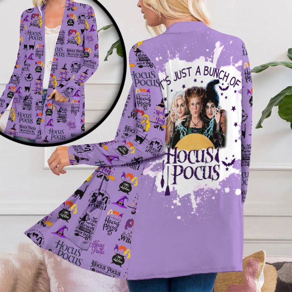 Hocus Pocus Women's Patch Pocket Cardigan - VANDH 653