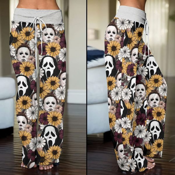 Horror Movies High-Waisted Straight-Leg Trousers - VANDH 703