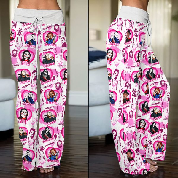 Horror Movies High-Waisted Straight-Leg Trousers - VANDH 728