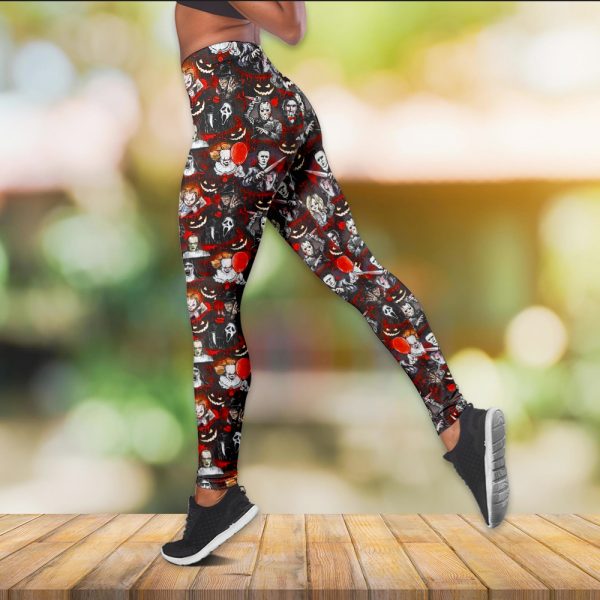 Horror Movies Hollow Tank Top Leggings - VANDH 657