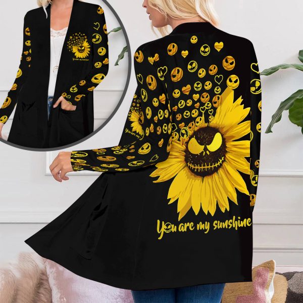Jack Skellington Women’s Patch Pocket Cardigan – TANTN 1950