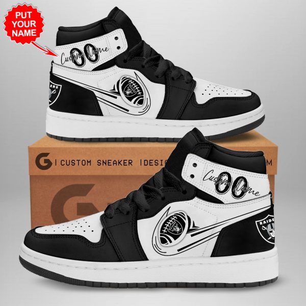 Personalized Las Vegas Raiders AJ 1 Sneaker - TANTN 1553