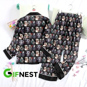 Michael Myers x Horror Movies Button Down Pajamas Set - VANDH 677