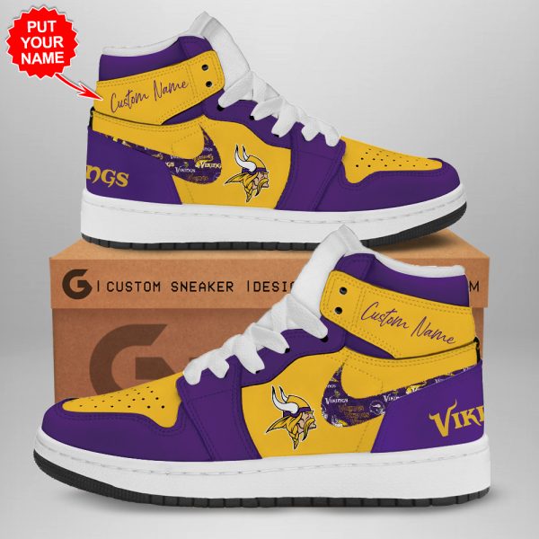 Personalized Minnesota Vikings AJ 1 Sneaker - TANTN 1614