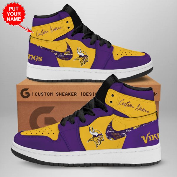 Personalized Minnesota Vikings AJ 1 Sneaker - TANTN 1614