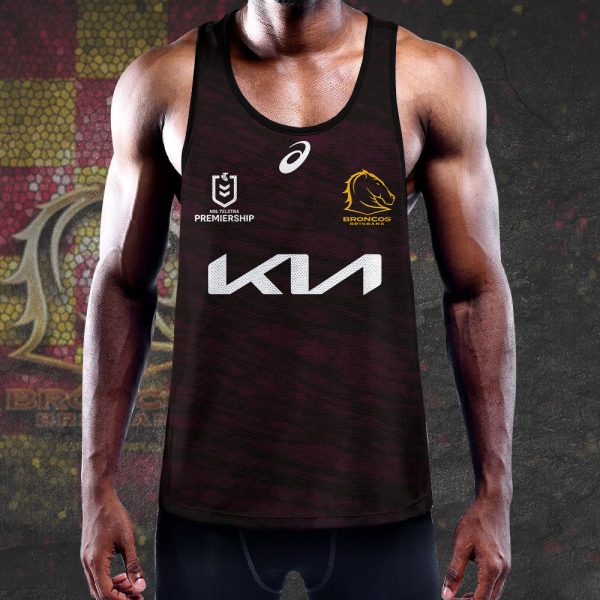 Brisbane Broncos Y-Back Muscle Tank Top - VANDH 637