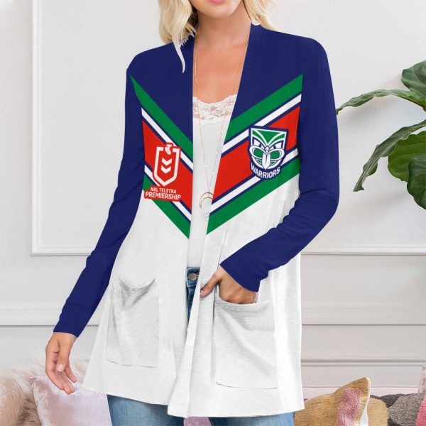 New Zealand Warriors Women's Patch Pocket Cardigan - TANTN 1760