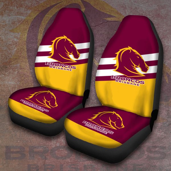 Brisbane Broncos 2PCS Car Seat Cover - VANDH 474