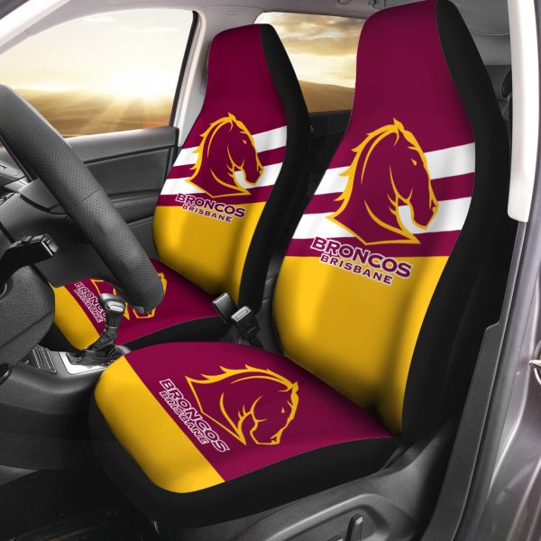 Brisbane Broncos 2PCS Car Seat Cover - VANDH 474