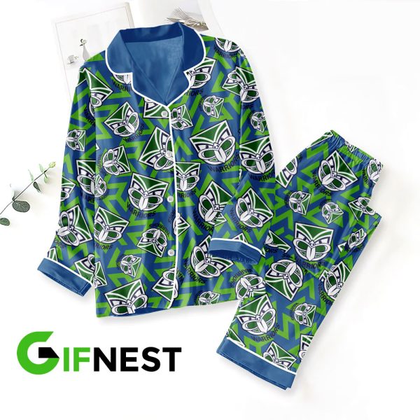 New Zealand Warriors Button Down Pajamas Set - VANDH 602