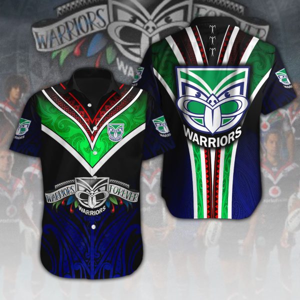 New Zealand Warriors Short Sleeve Dress Shirt - VANDH 592