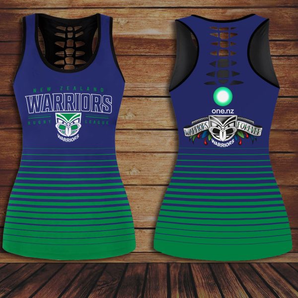 New Zealand Warriors Hollow Tank Top Leggings - VANDH 559