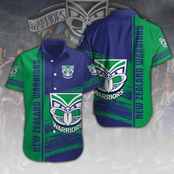 New Zealand Warriors Short Sleeve Dress Shirt - VANDH 572