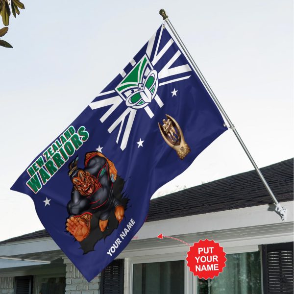 Personalized New Zealand Warriors 3D House Flag - TANTN 1741