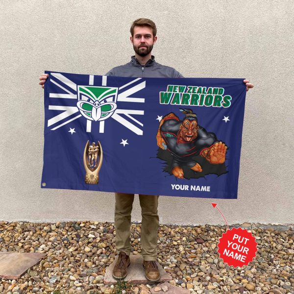 Personalized New Zealand Warriors 3D House Flag - TANTN 1741