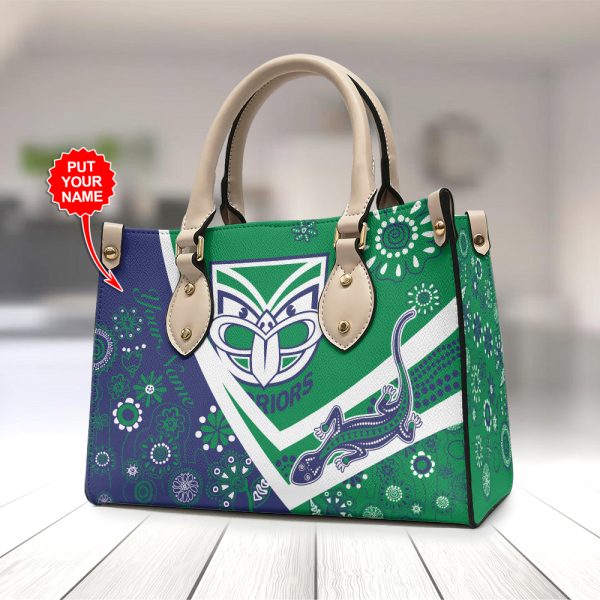 Personalized New Zealand Warriors Leather HandBag - TANTN 1747