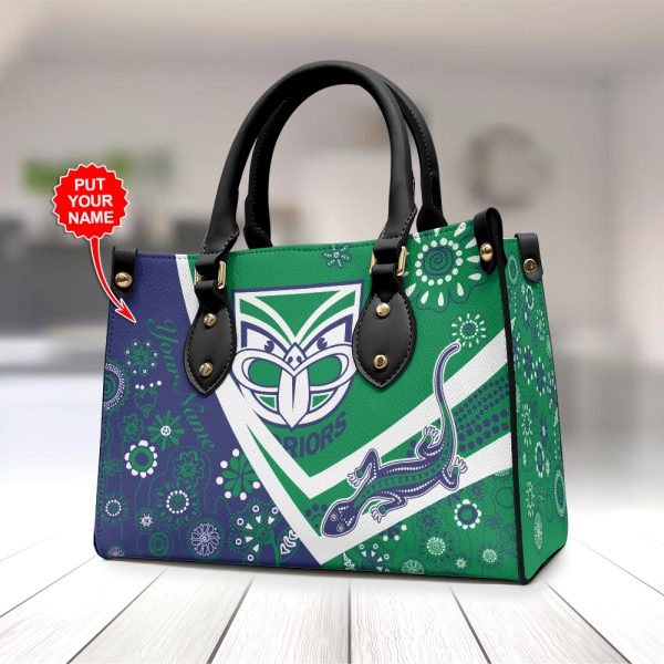 Personalized New Zealand Warriors Leather HandBag - TANTN 1747