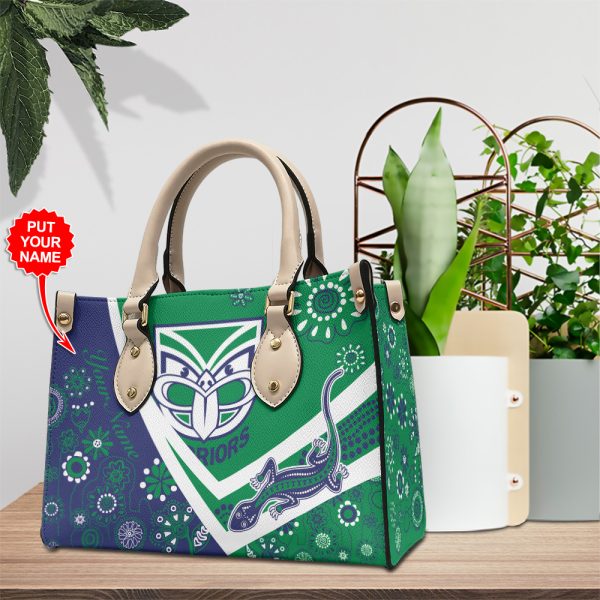 Personalized New Zealand Warriors Leather HandBag - TANTN 1747