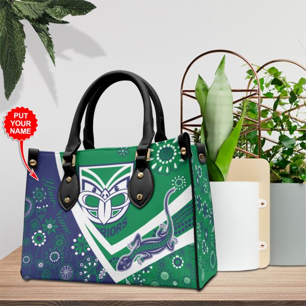 Personalized New Zealand Warriors Leather HandBag - TANTN 1747
