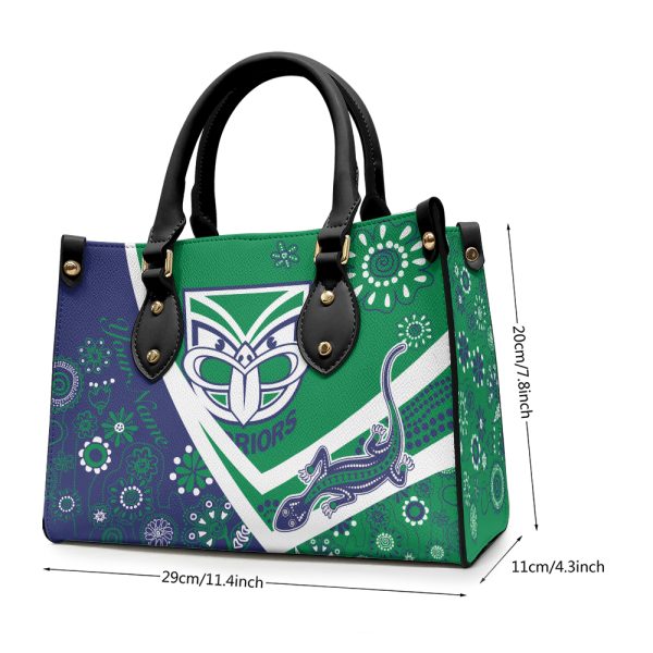 Personalized New Zealand Warriors Leather HandBag - TANTN 1747