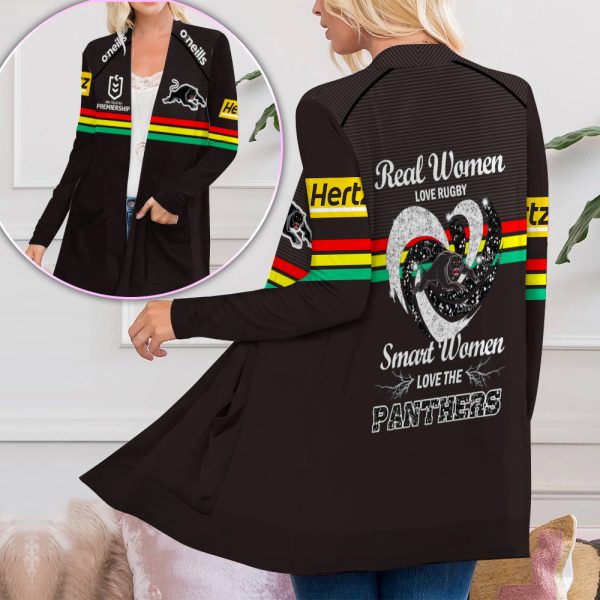 Penrith Panthers Women's Patch Pocket Cardigan - TANTN 1761