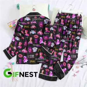 P!nk Button Down Pajamas Set - VANDH 585