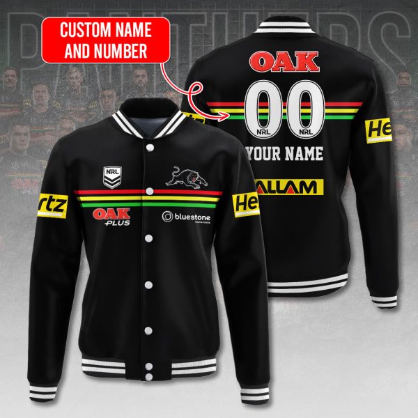 Personalized Penrith Panthers Varsity Jacket - VANDH 511