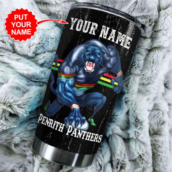Personalized Penrith Panthers Tumbler Cup - VANDH 464