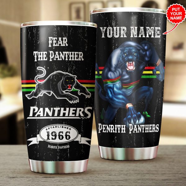 Personalized Penrith Panthers Tumbler Cup - VANDH 464