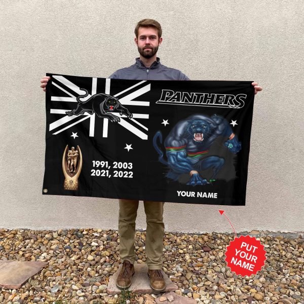 Personalized Penrith Panthers 3D House Flag - TANTN 1742