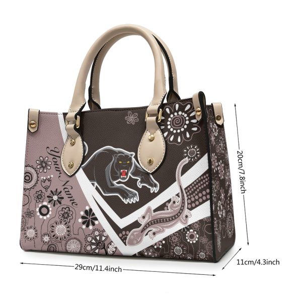 Personalized Penrith Panthers Leather HandBag - TANTN 1748