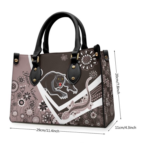 Personalized Penrith Panthers Leather HandBag - TANTN 1748