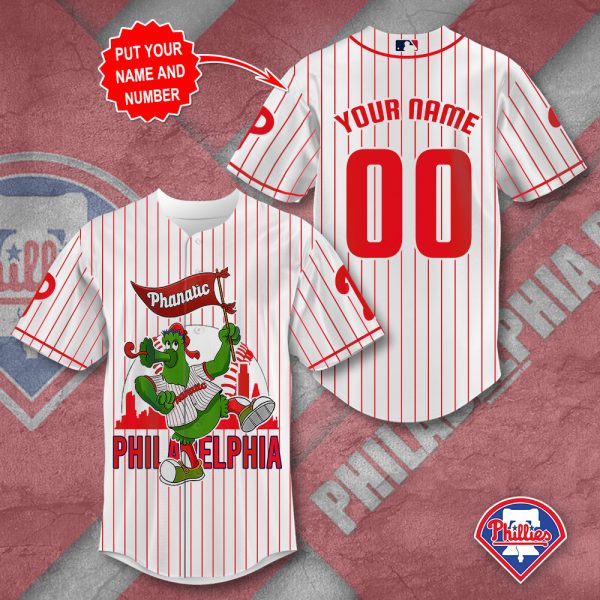 Personalized Philadelphia Phillies Baseball Jersey - TANTN 1841