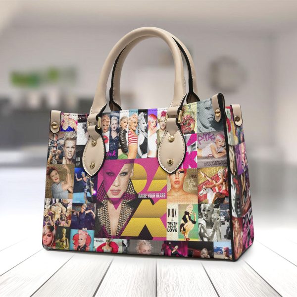 P!nk Leather HandBag - VANDH 536