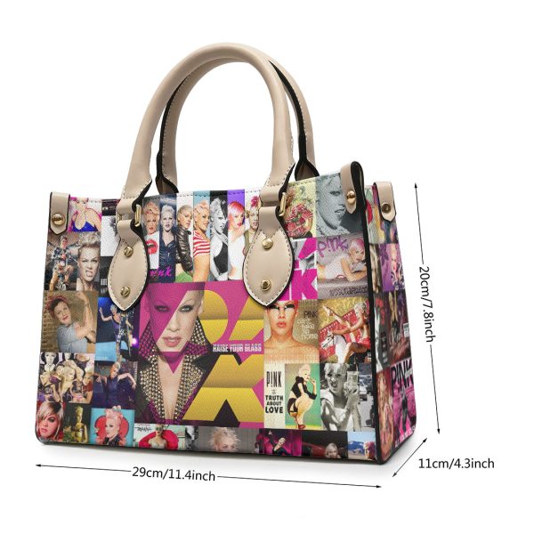 P!nk Leather HandBag - VANDH 536