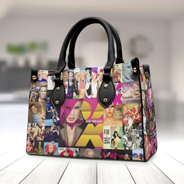 P!nk Leather HandBag - VANDH 536