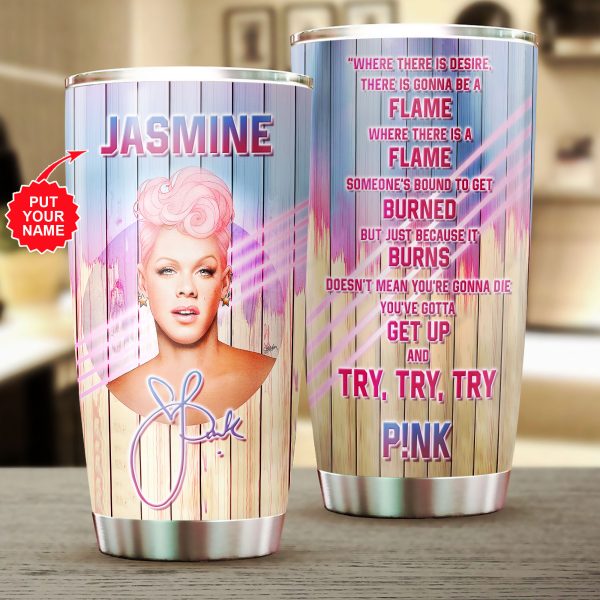 Personalized P!nk Tumbler Cup - VANDH 518