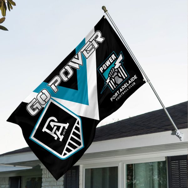 Port Adelaide FC 3D House Flag - VANDH 484