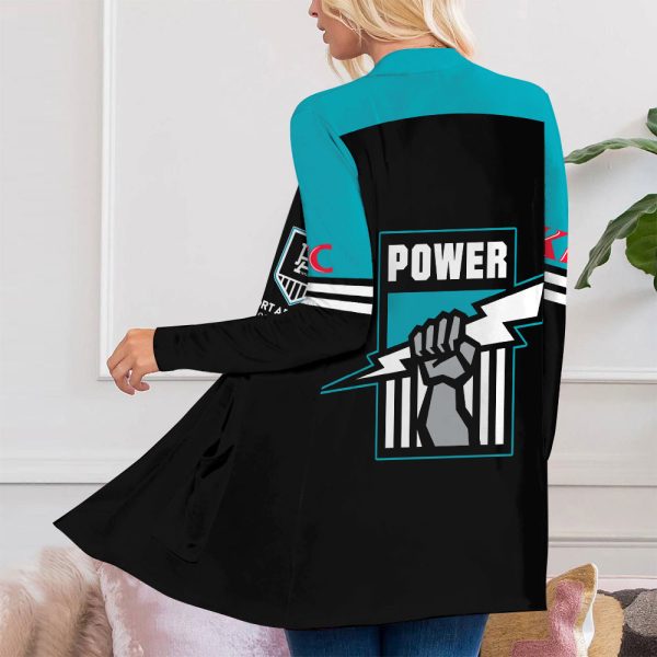 Port Adelaide FC Women's Patch Pocket Cardigan - VANDH 483