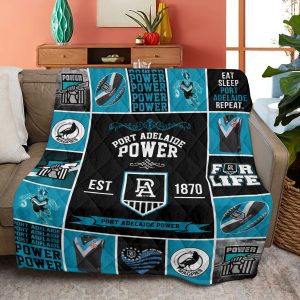 Port Adelaide FC Quilt Blanket - VANDH 545
