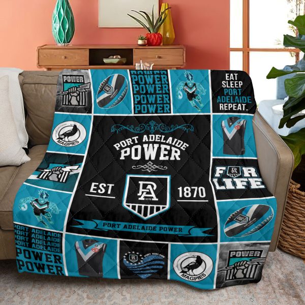 Port Adelaide FC Quilt Blanket - VANDH 545
