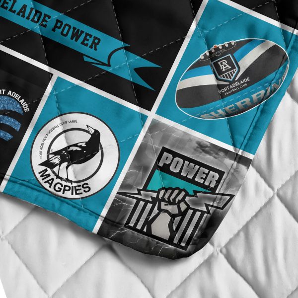 Port Adelaide FC Quilt Blanket - VANDH 545